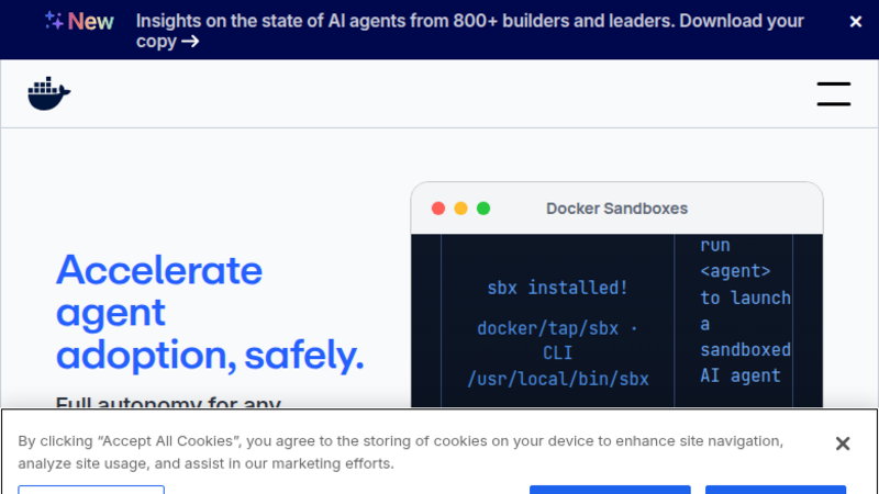 Docker-logotypen med en blå val