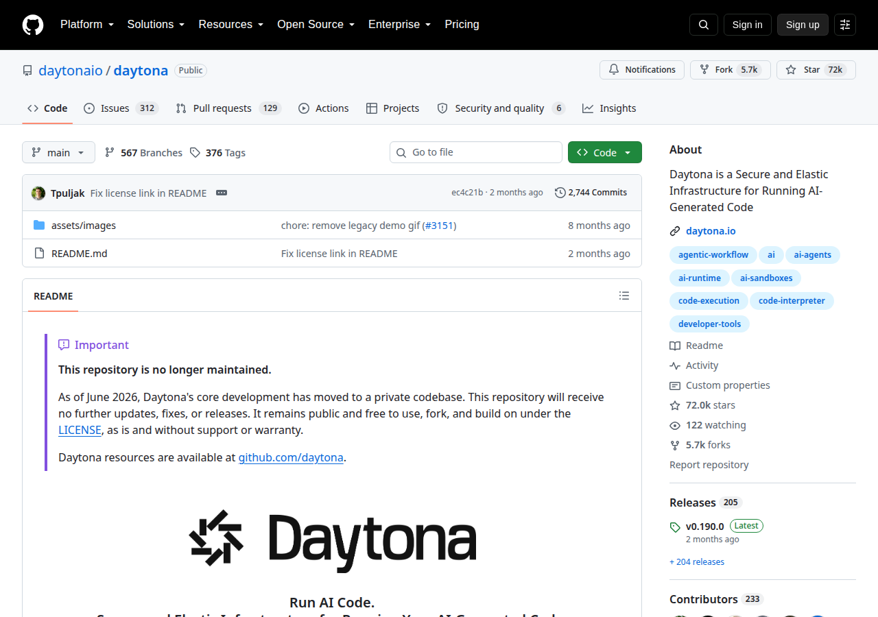 Skärmdump av Daytona