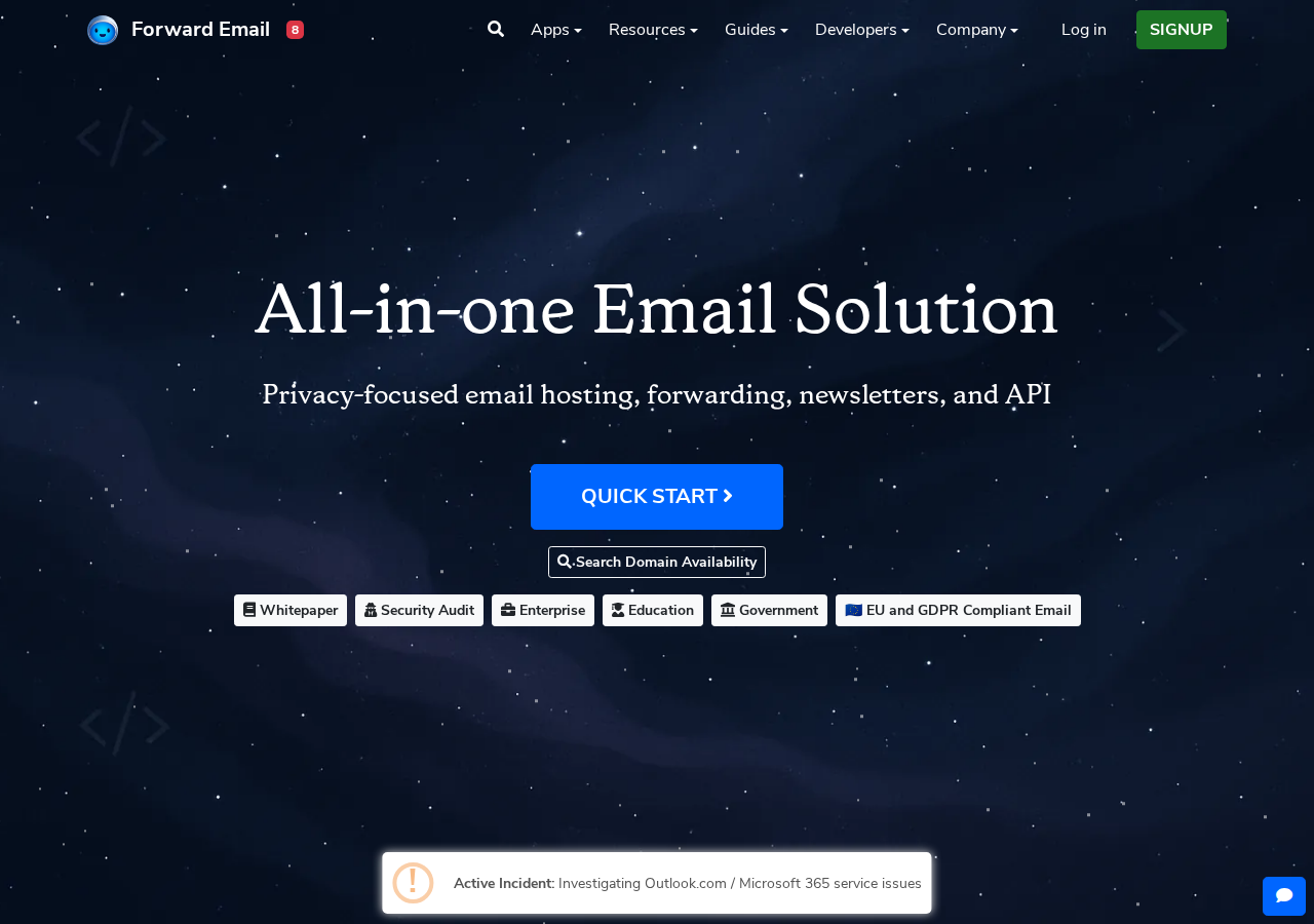 Skärmdump av Forward Email