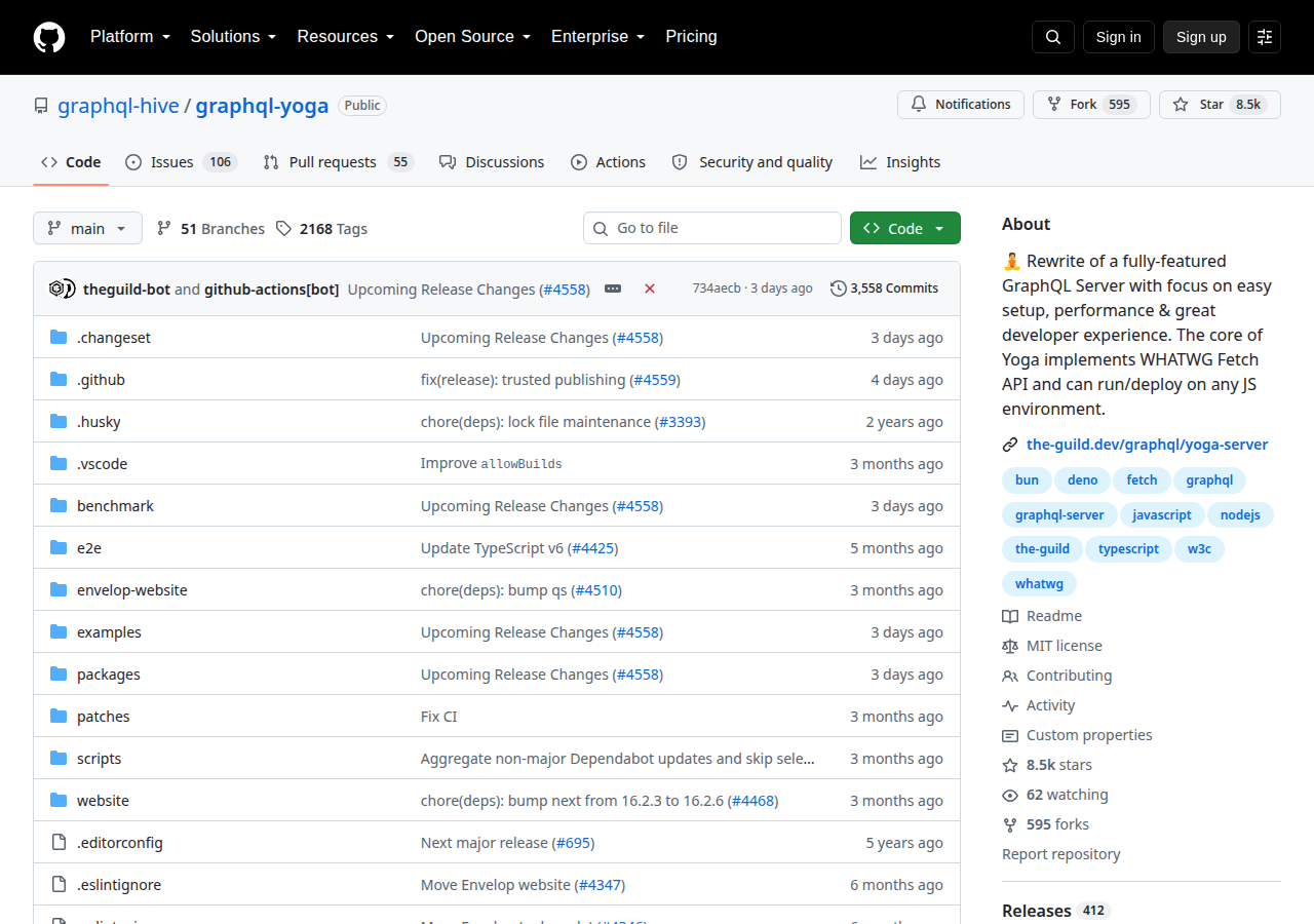 Skärmdump av GraphQL Yoga