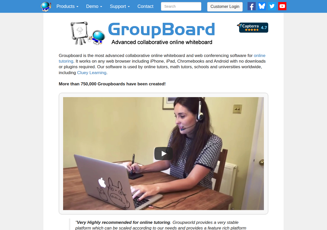 Skärmdump av Groupboard