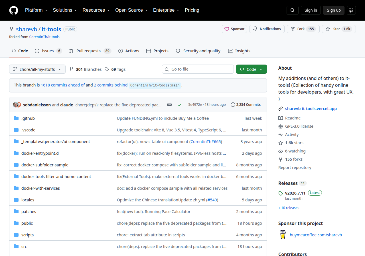 Skärmdump av IT-Tools by sharevb