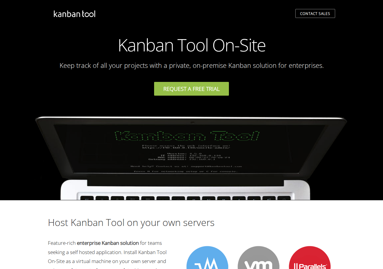 Skärmdump av Kanban Tool