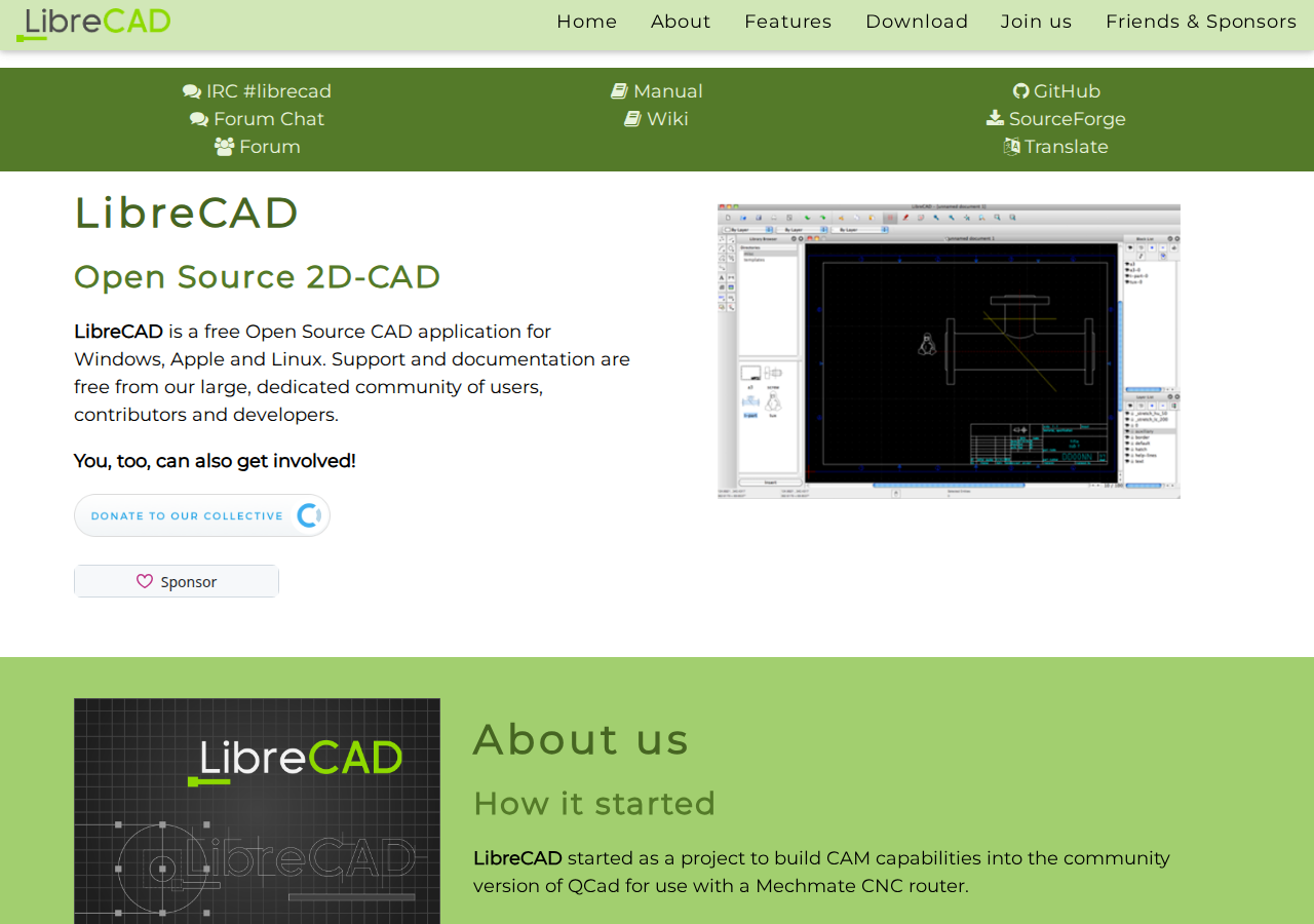 Skärmdump av LibreCAD