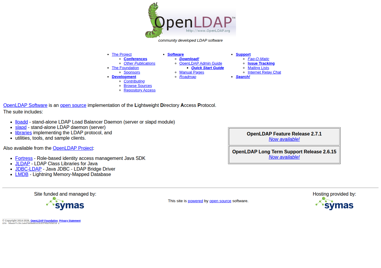 Skärmdump av OpenLDAP