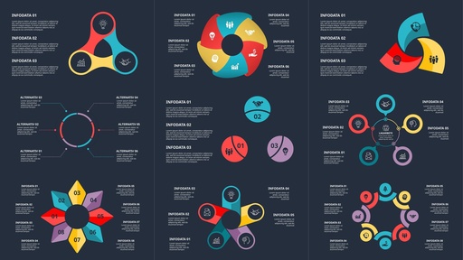 Diagrams, dark theme