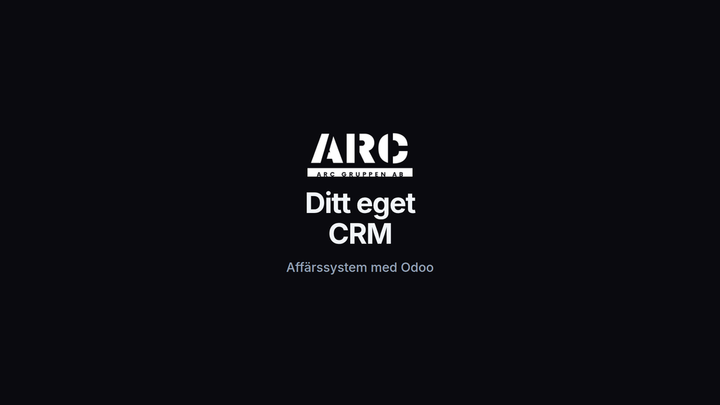 Ditt eget CRM