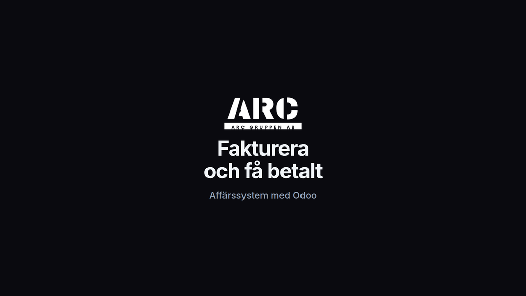 Fakturera och få betalt