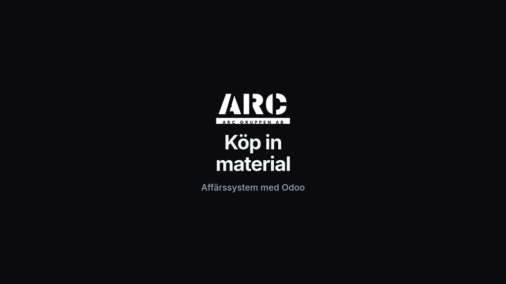Köp in material